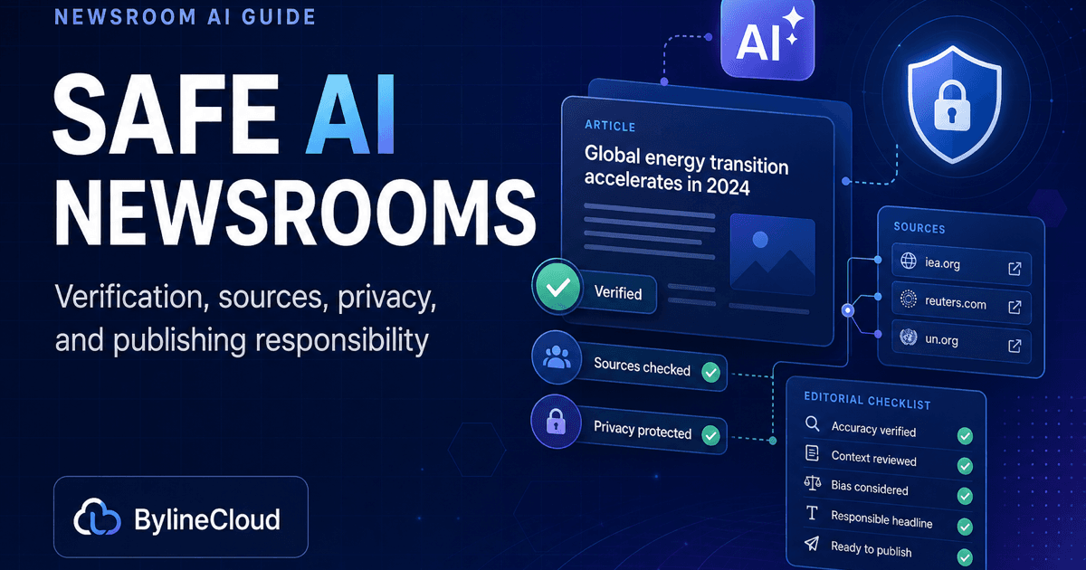 What to decide before using AI as a newsroom assistant