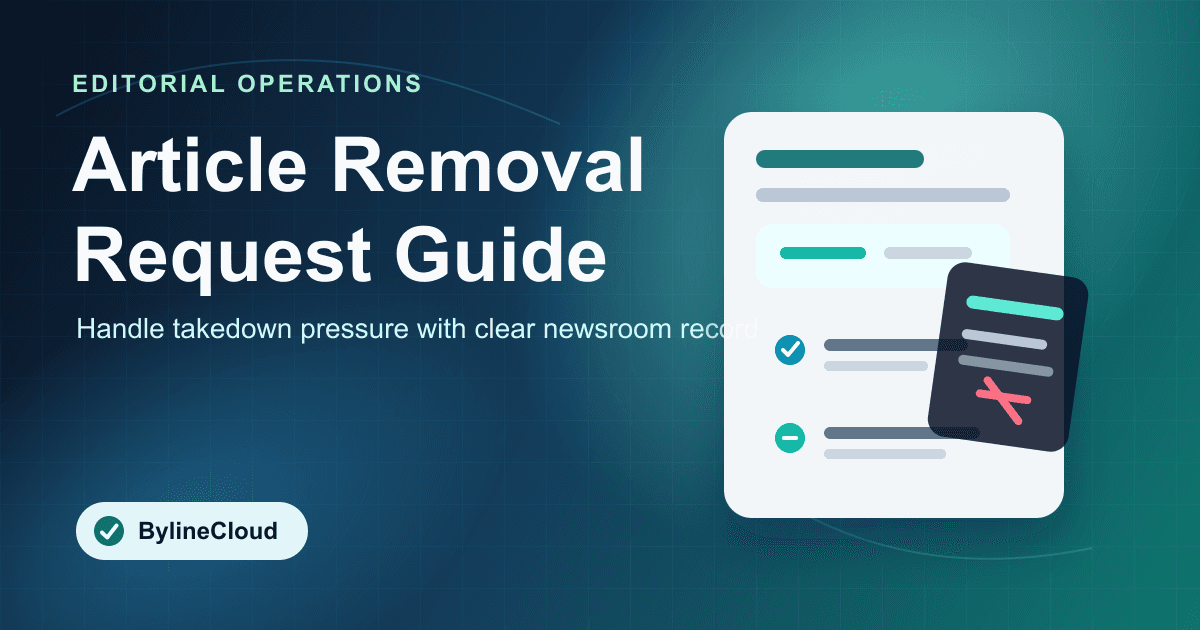 What online newspapers should decide when article removal requests arrive