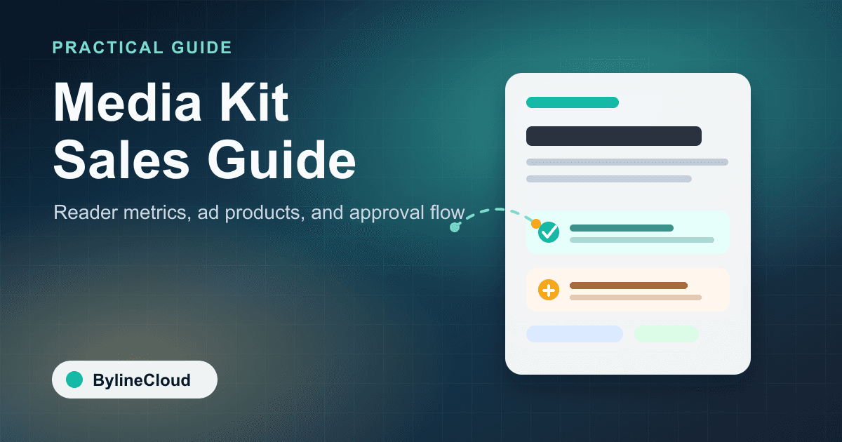What online newspapers should prepare before sharing an advertising media kit
