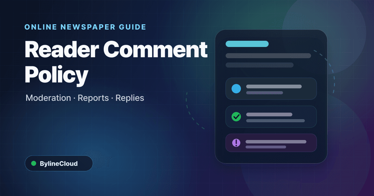What online newspapers should decide before opening reader comments