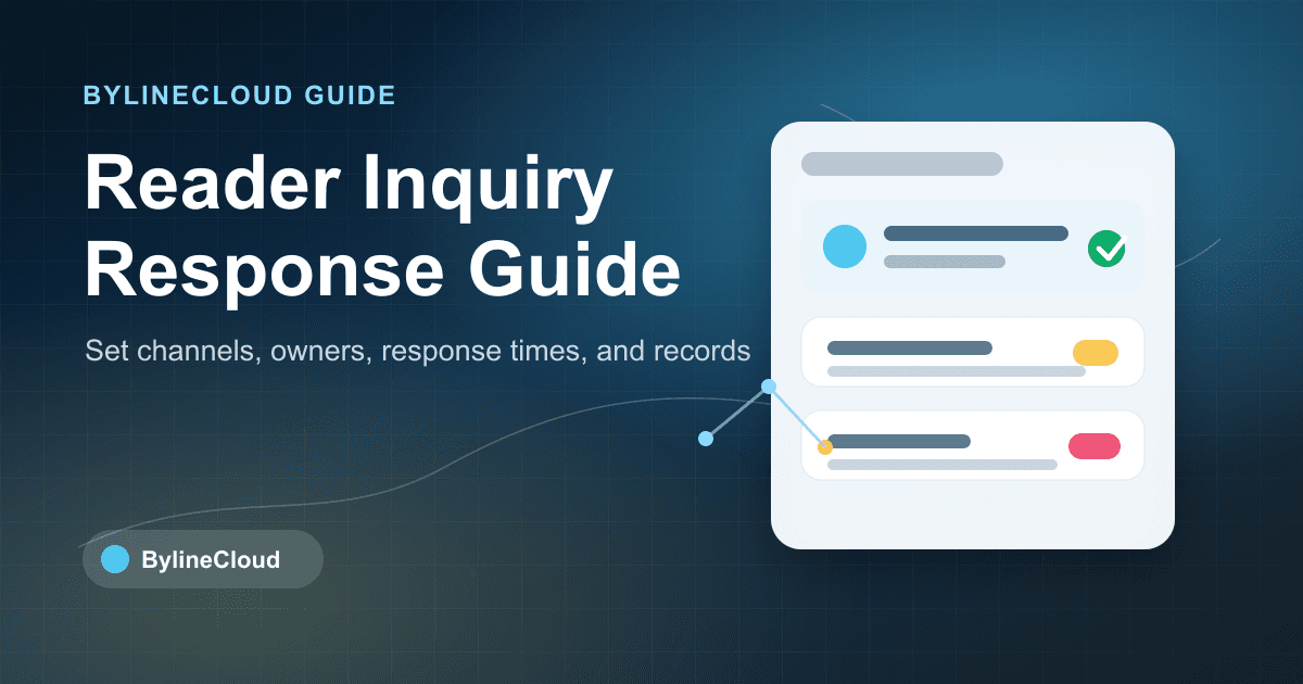 What online newspapers should decide about reader inquiry responses