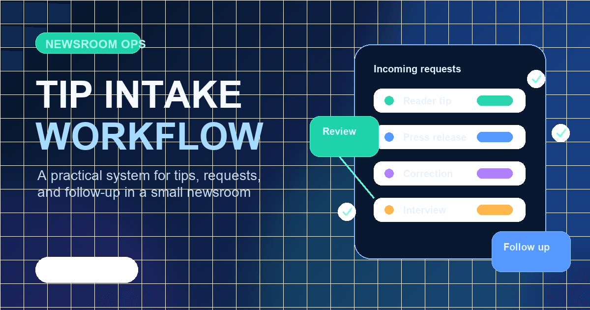 How online newspapers can manage tips and reporting requests